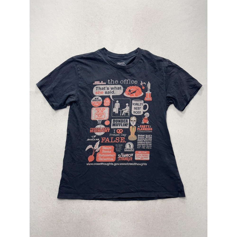 The Office Shirt Mens Medium Blue Thats What She Said Graphic Tee Dwight Schrute